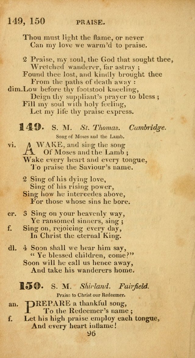 Evangelical Hymns: original and selected: designed for the use of families and private circles; for social prayer meetings, seasons of revival or oother occasions of special interest page 92