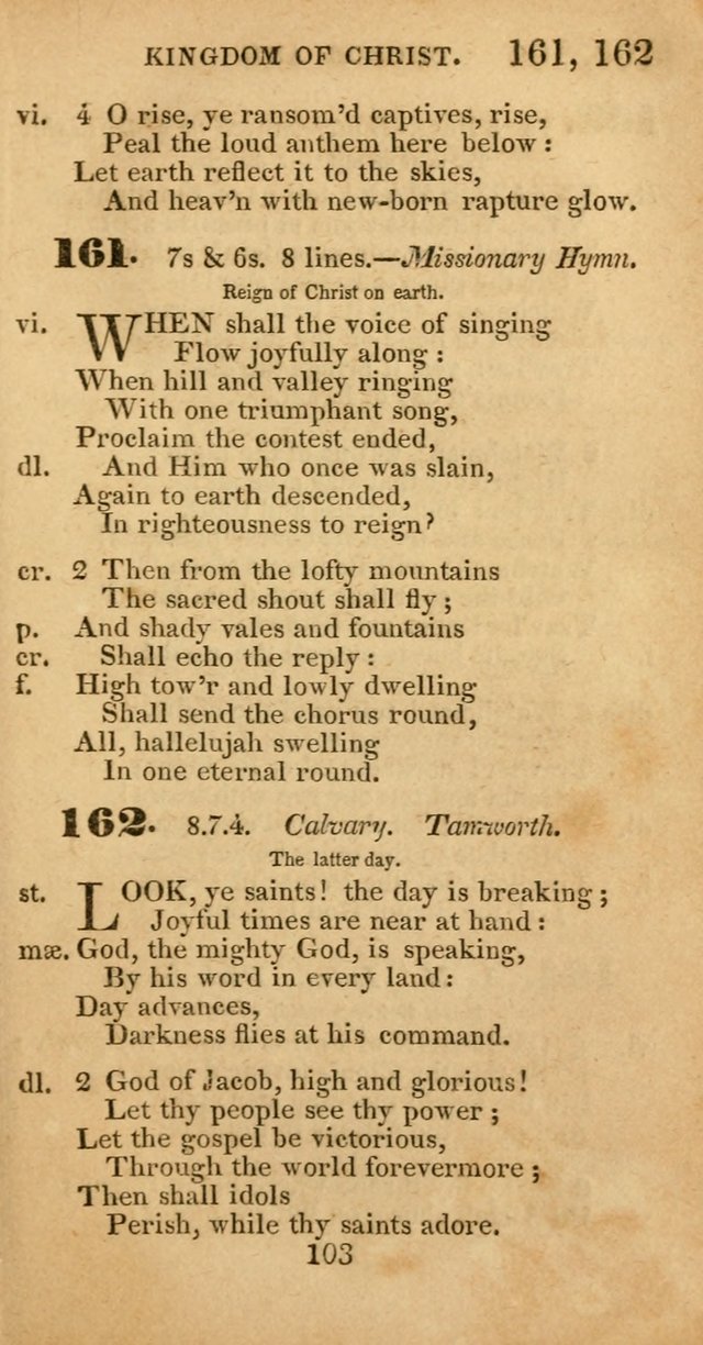Evangelical Hymns: original and selected: designed for the use of families and private circles; for social prayer meetings, seasons of revival or oother occasions of special interest page 99