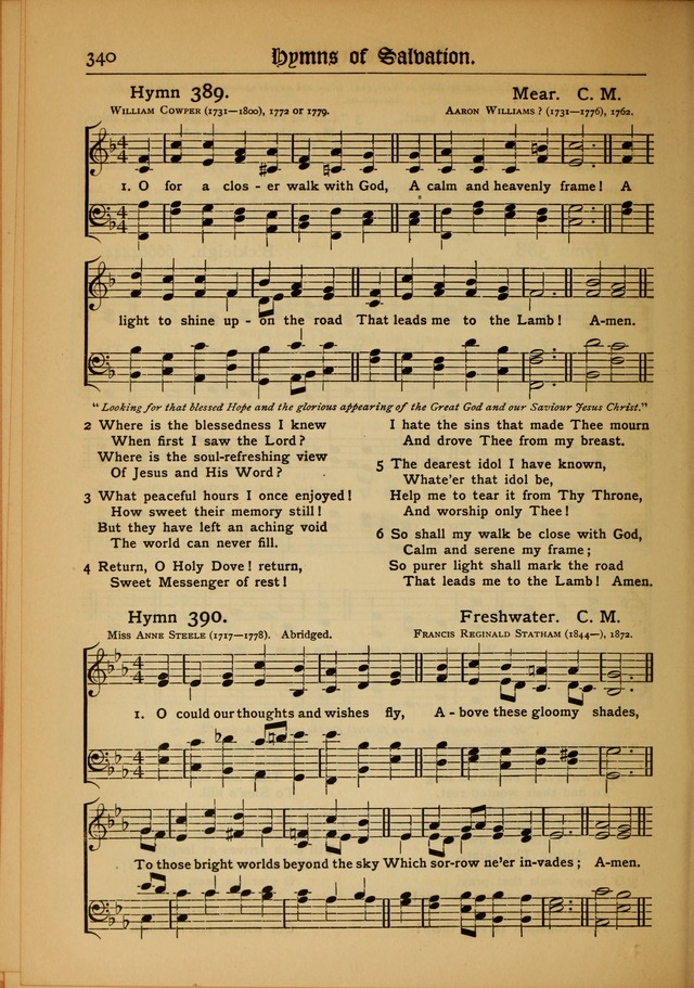 The Evangelical Hymnal with Tunes page 344