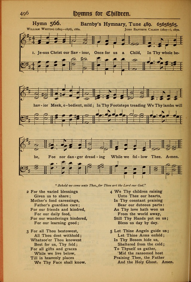 The Evangelical Hymnal with Tunes page 500