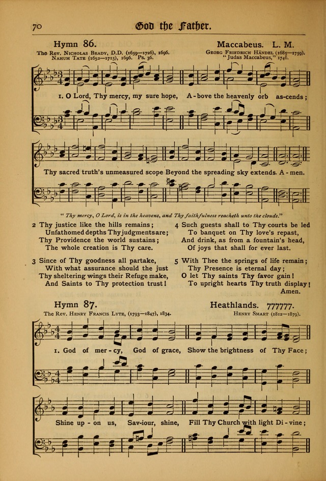 The Evangelical Hymnal with Tunes page 72