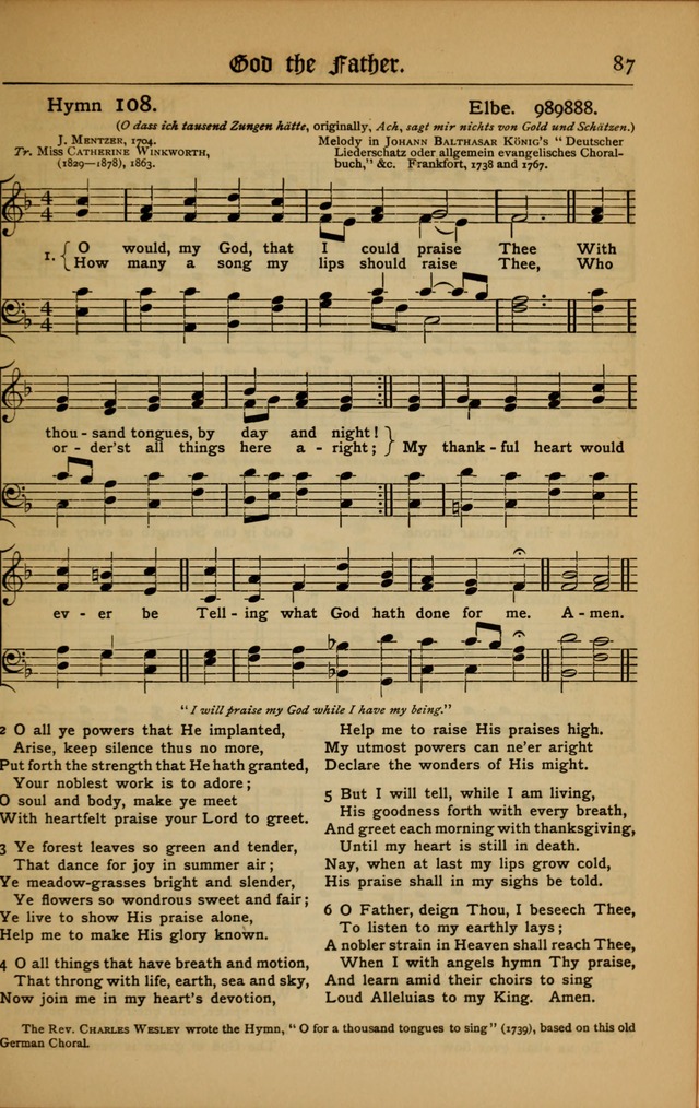 The Evangelical Hymnal with Tunes page 89