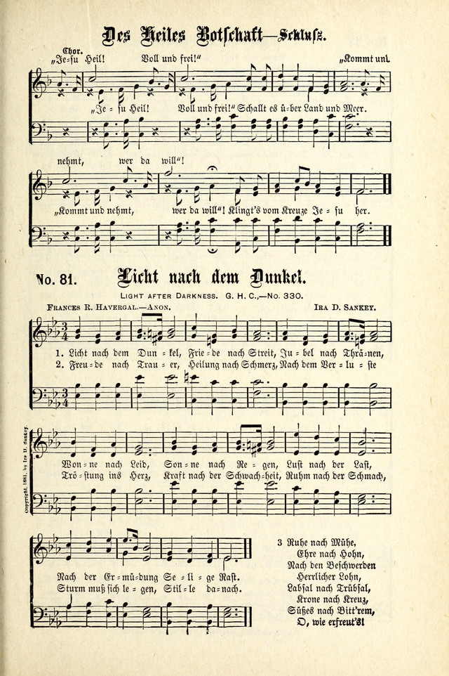 Evangeliums-Lieder 1 und 2 (Gospel Hymns) page 79