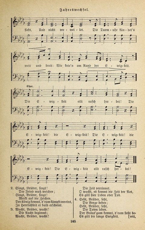 Evangelischer Liederschatz: eine Auswahl der bekanntesten Kernlieder für Sonntags-Schule, Vereine und Gottesdienste (2. Auflage) page 245