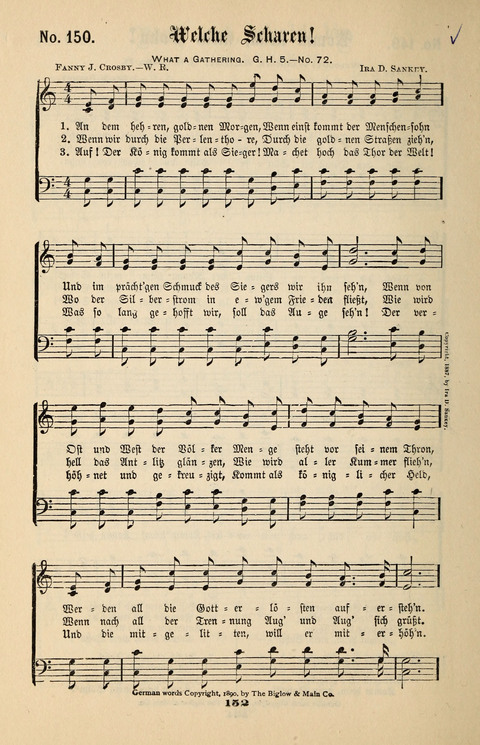 Evangeliums-Lieder 1 und 2: (Gospel Hymns) mit deutschen Kernliedern page 152