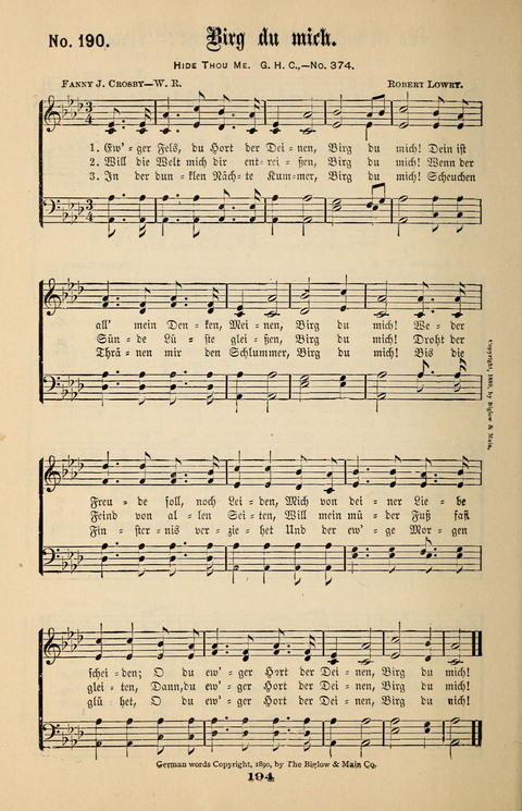 Evangeliums-Lieder 1 und 2: (Gospel Hymns) mit deutschen Kernliedern page 194