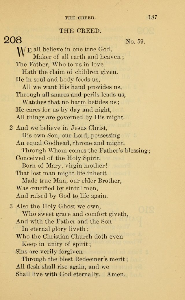 Evangelical Lutheran Hymnal page 187