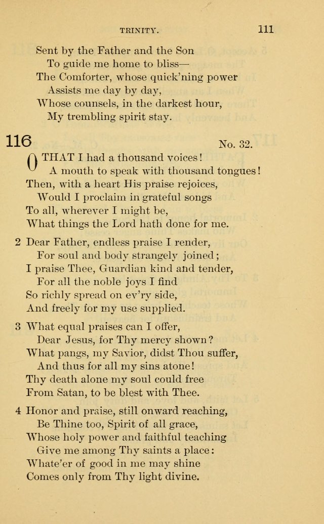 Evangelical Lutheran Hymnal. 9th ed. page 111
