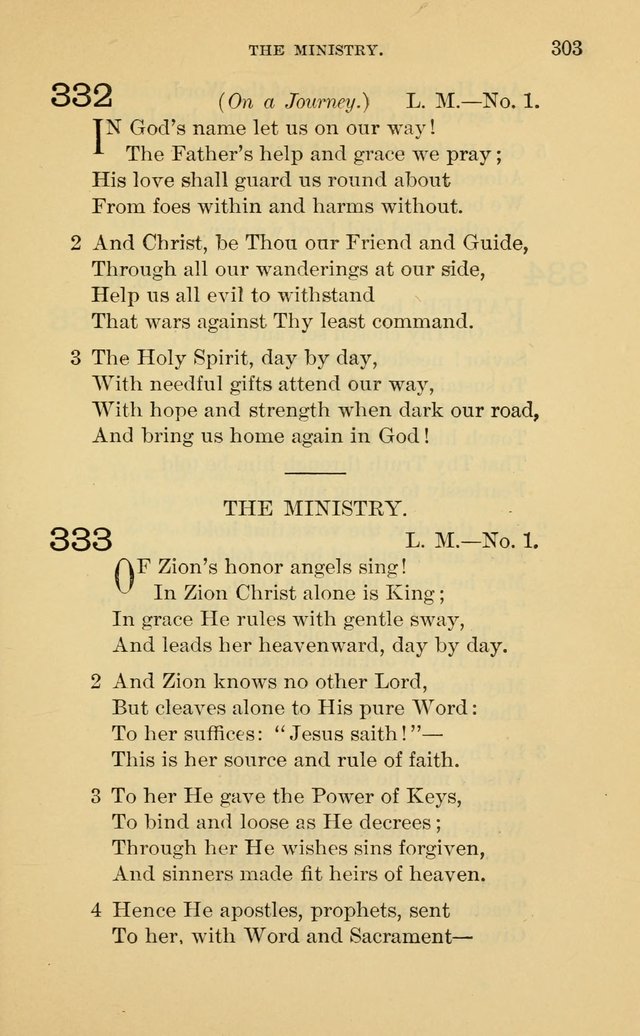 Evangelical Lutheran Hymnal. 9th ed. page 303