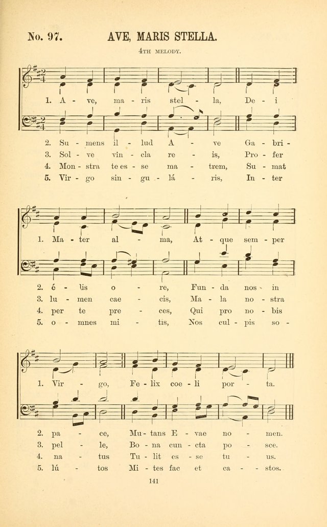 English and Latin Hymns, or Harmonies to Part I of the Roman Hymnal: for the Use of Congregations, Schools, Colleges, and Choirs page 154