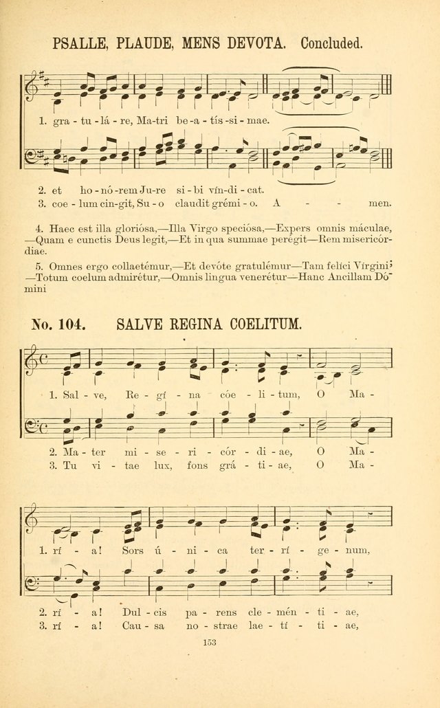 English and Latin Hymns, or Harmonies to Part I of the Roman Hymnal: for the Use of Congregations, Schools, Colleges, and Choirs page 166