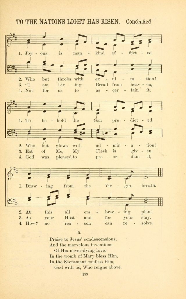 English and Latin Hymns, or Harmonies to Part I of the Roman Hymnal: for the Use of Congregations, Schools, Colleges, and Choirs page 202