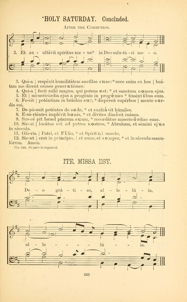 English and Latin Hymns, or Harmonies to Part I of the Roman Hymnal: for the Use of Congregations, Schools, Colleges, and Choirs page 256