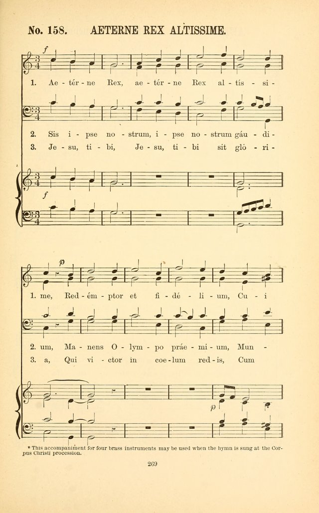 English and Latin Hymns, or Harmonies to Part I of the Roman Hymnal: for the Use of Congregations, Schools, Colleges, and Choirs page 282