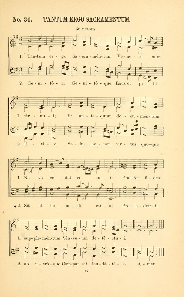 English and Latin Hymns, or Harmonies to Part I of the Roman Hymnal: for the Use of Congregations, Schools, Colleges, and Choirs page 60