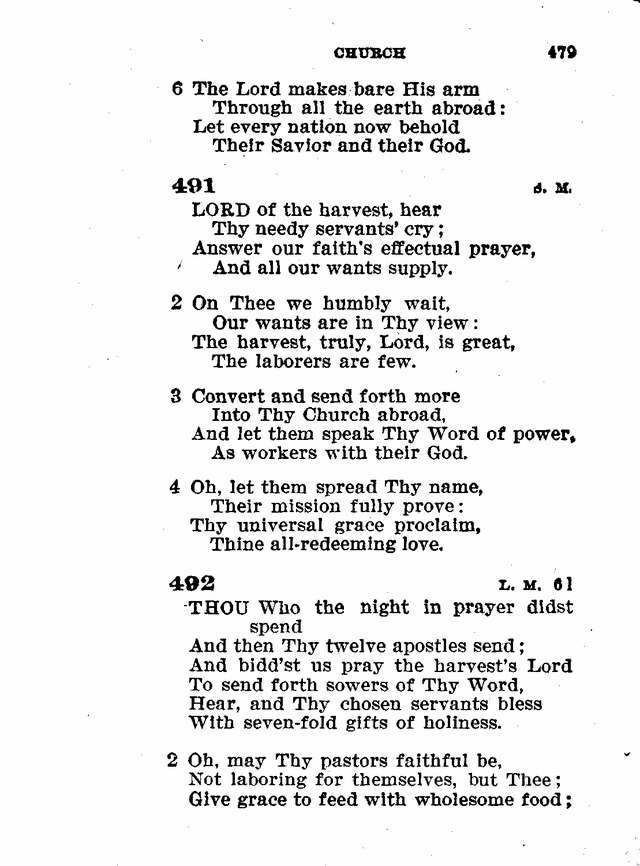 Evangelical Lutheran Hymn-book page 707