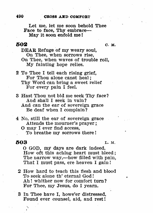 Evangelical Lutheran Hymn-book page 718
