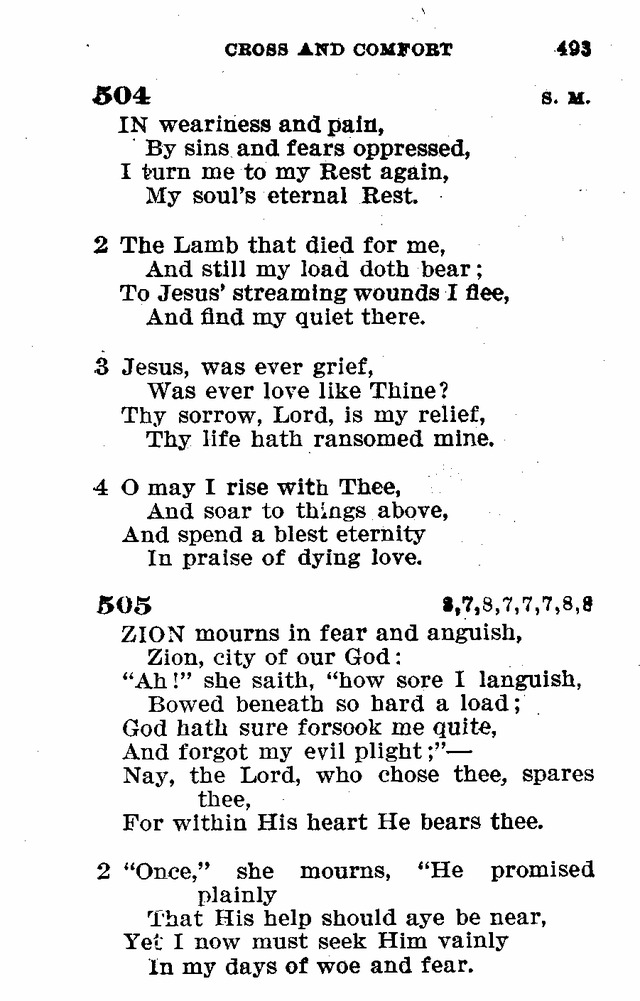Evangelical Lutheran Hymn-book page 721