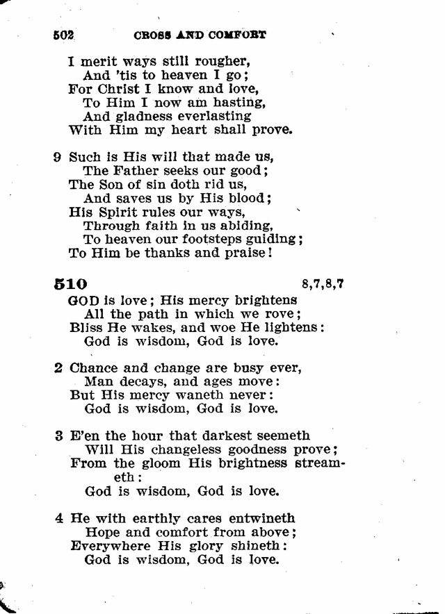 Evangelical Lutheran Hymn-book page 730