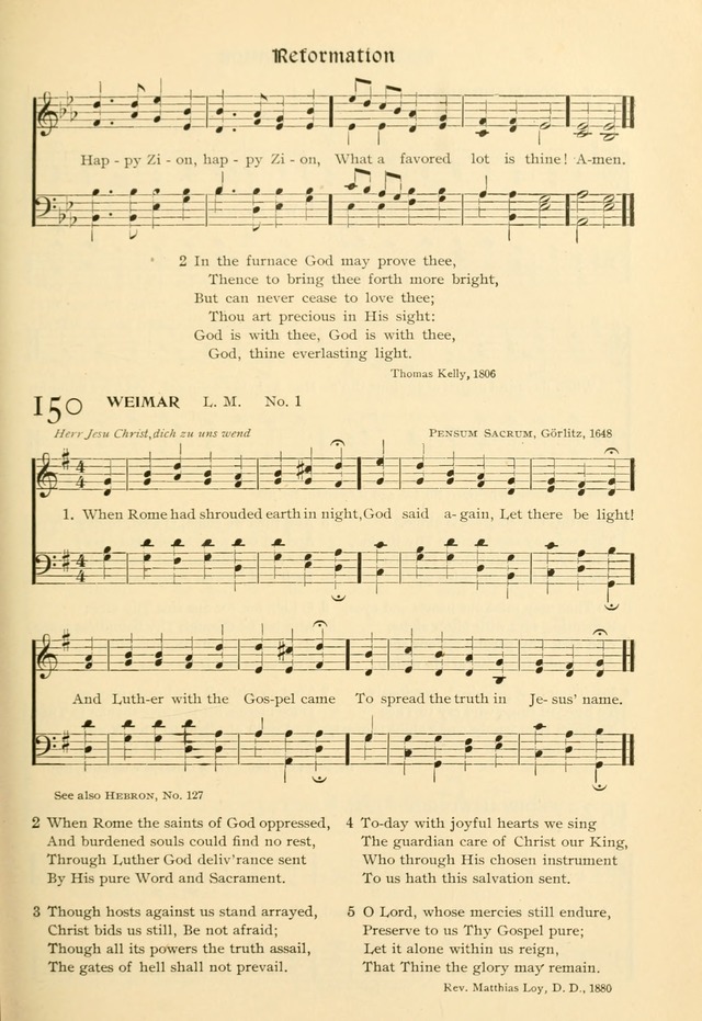 Evangelical Lutheran hymnal: with music page 204