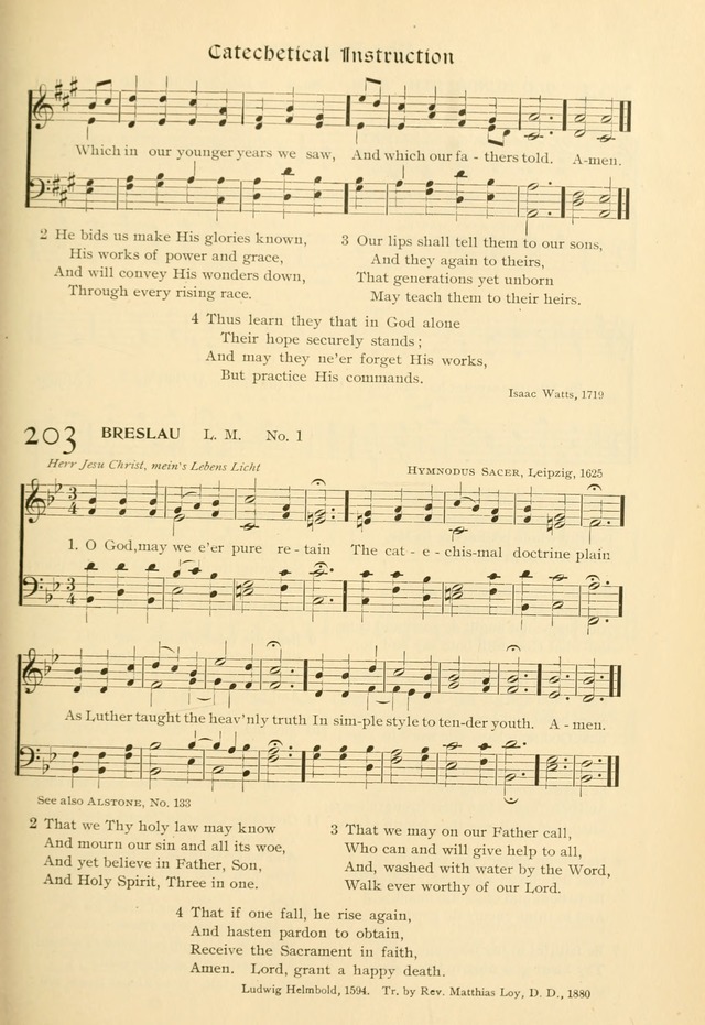 Evangelical Lutheran hymnal: with music page 242