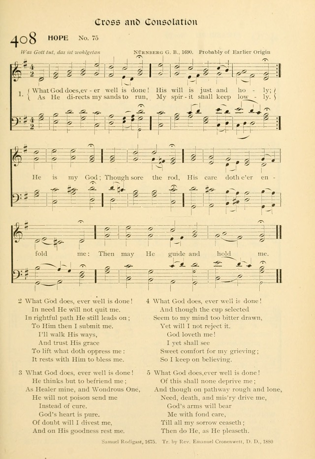 Evangelical Lutheran hymnal: with music page 412