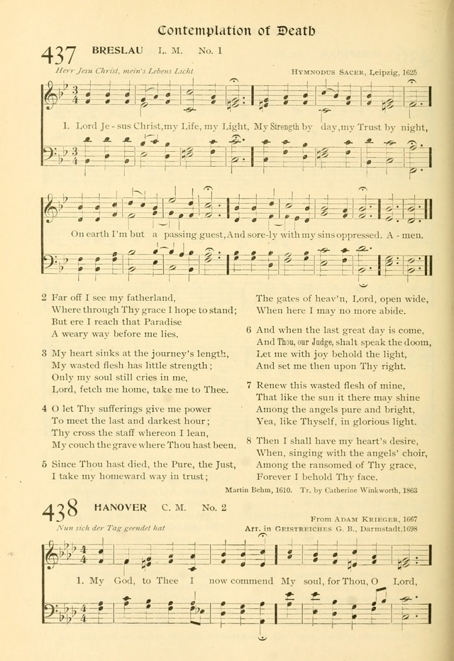 Evangelical Lutheran hymnal: with music page 439