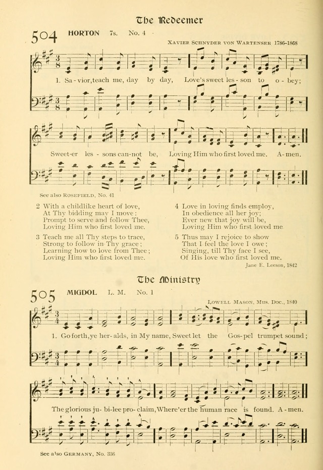 Evangelical Lutheran hymnal: with music page 497
