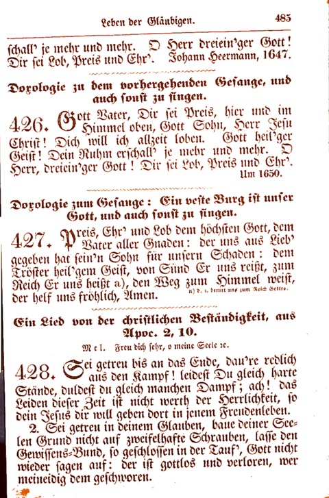 Evangelisch-Lutherisches Gesang-Buch: worin die gebräuchlichsten alten Kirchen-Lieder Dr. M. Lutheri und anderer reinen lehrer und zeugen Gottes, zur Befoerderung der wahren ... (2. verm. Aus.) page 486