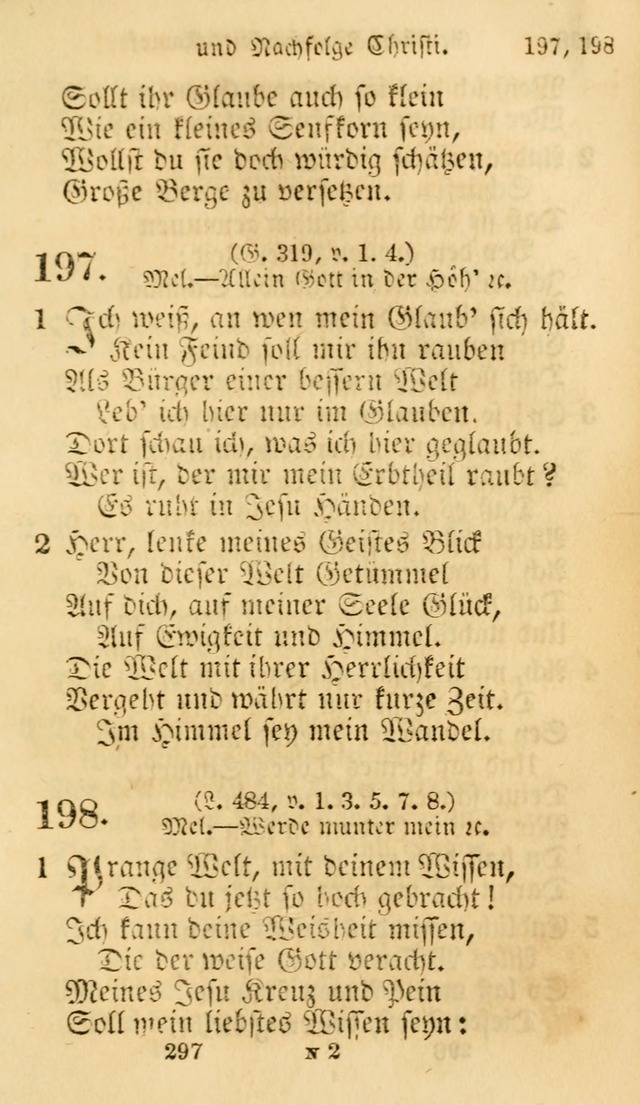 Evangelische Lieder-Sammlung: genommen aus der Liedersammlung und dem Gemeinschaftlichen Gesangbuch in den evanglischen Gemeinen page 297