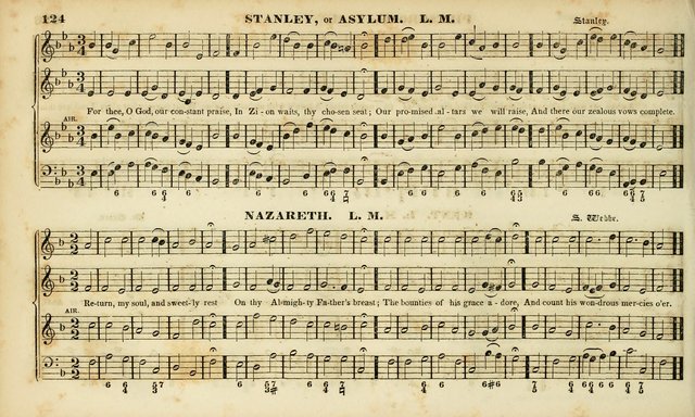 Evangelical Musick: or, The Sacred Minstrel and Sacred Harp United: consisting of a great variety of psalm and hymn tunes, set pieces, anthems, etc. (10th ed) page 124