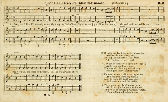 Evangelical Musick: or, The Sacred Minstrel and Sacred Harp United: consisting of a great variety of psalm and hymn tunes, set pieces, anthems, etc. (10th ed) page 273