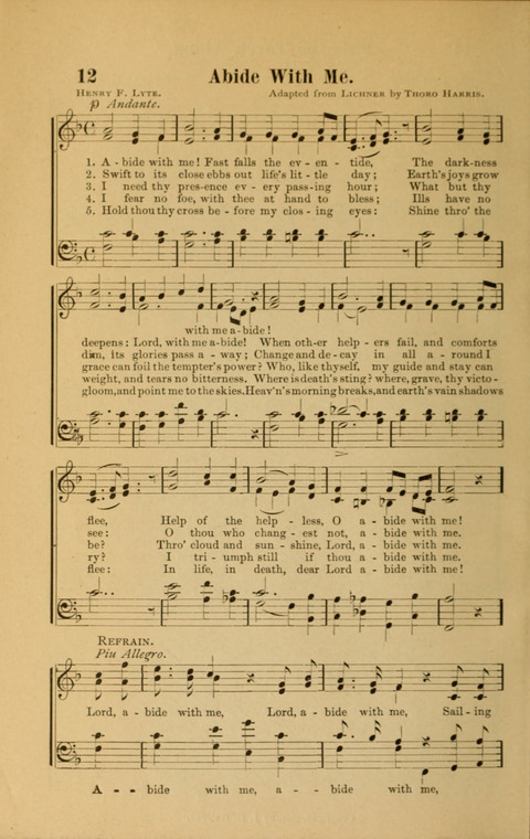 Echoes of Paradise: a choice collection of Christian hymns suitable for Sabbath schools and all other departments of religious work page 12
