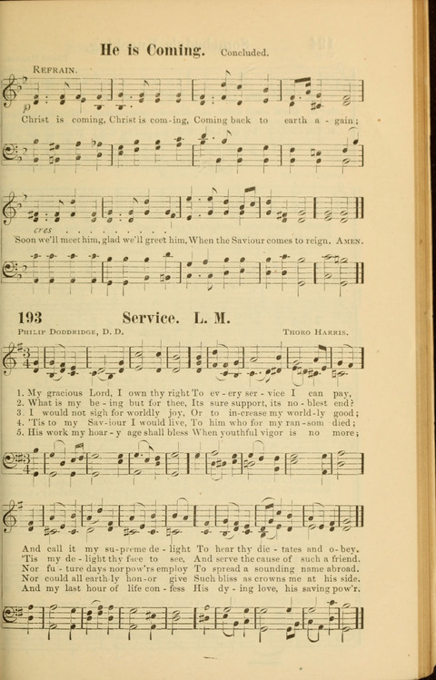 Echoes of Paradise: a choice collection of Christian hymns suitable for Sabbath schools and all other departments of religious work page 195