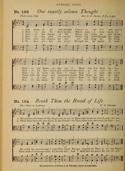 Evangel Songs: words and music, suitable for all services of sacred song page 160
