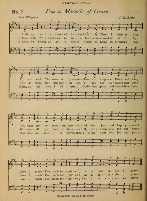 Evangel Songs: words and music, suitable for all services of sacred song page 6