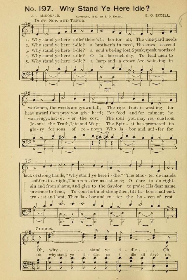 Excellent Songs: for the Church and Sunday School page 142