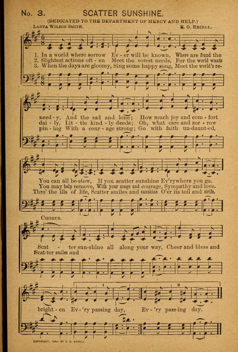 Epworth Songs: For use in the Epworth League, the Junior League, the Sunday-school, and in social services page 3