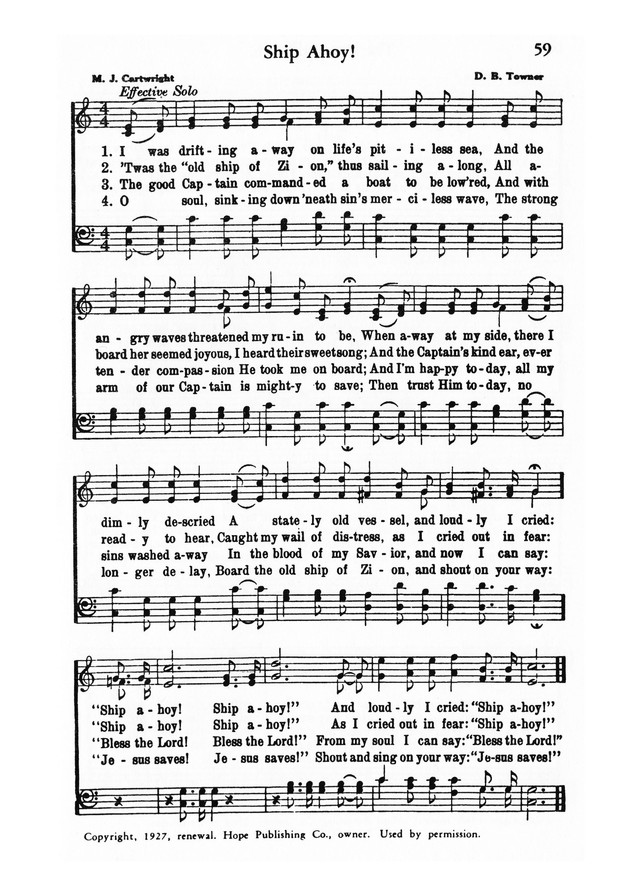 Favorites Number 1: A Collection of Gospel Songs page 58
