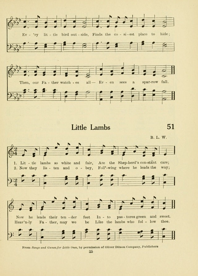 A First Book in Hymns and Worship page 35