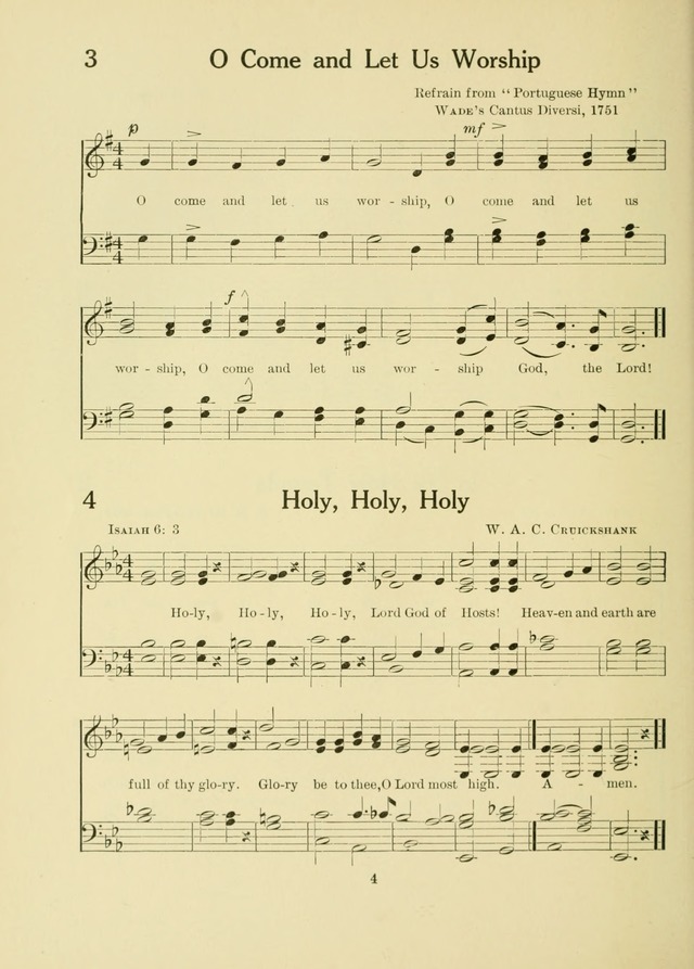 A First Book in Hymns and Worship page 4