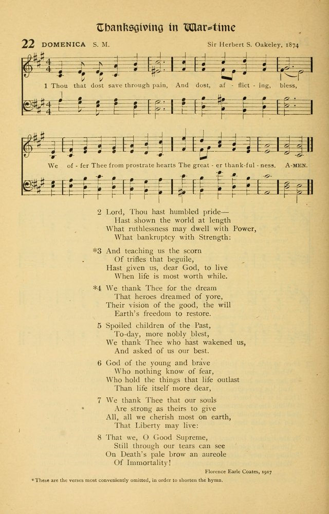 For God and Country: Hymns for use in War Time page 20
