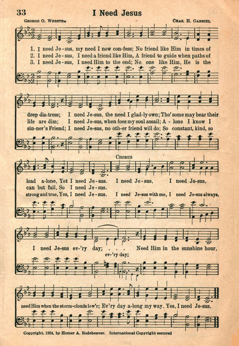 Favorite Hymns page 33