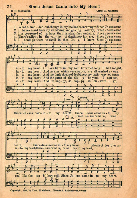 Favorite Hymns page 71