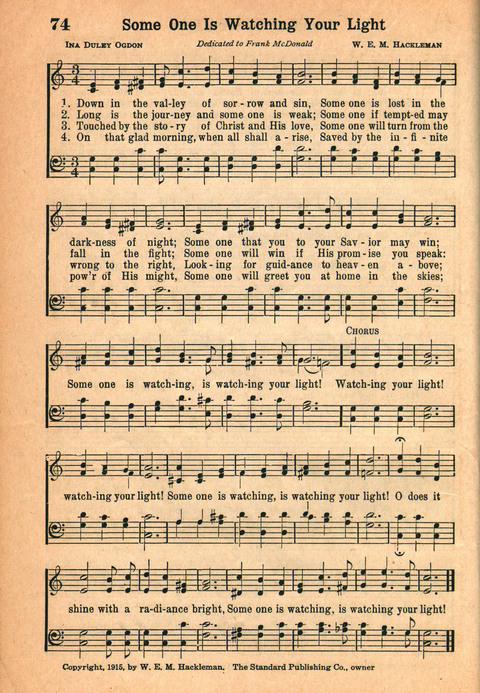 Favorite Hymns page 74