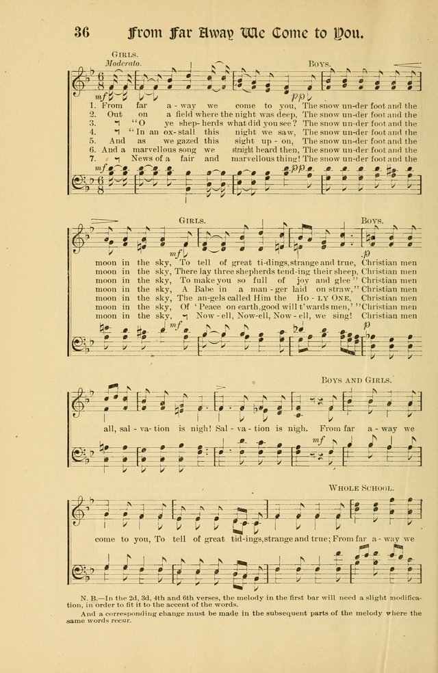 Forms and Hymns for Christmas: for the use of Sunday schools and chruches page 44