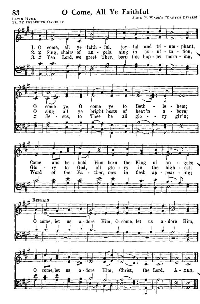 Favorite Hymns of Praise 83. O come, all ye faithful, joyful and