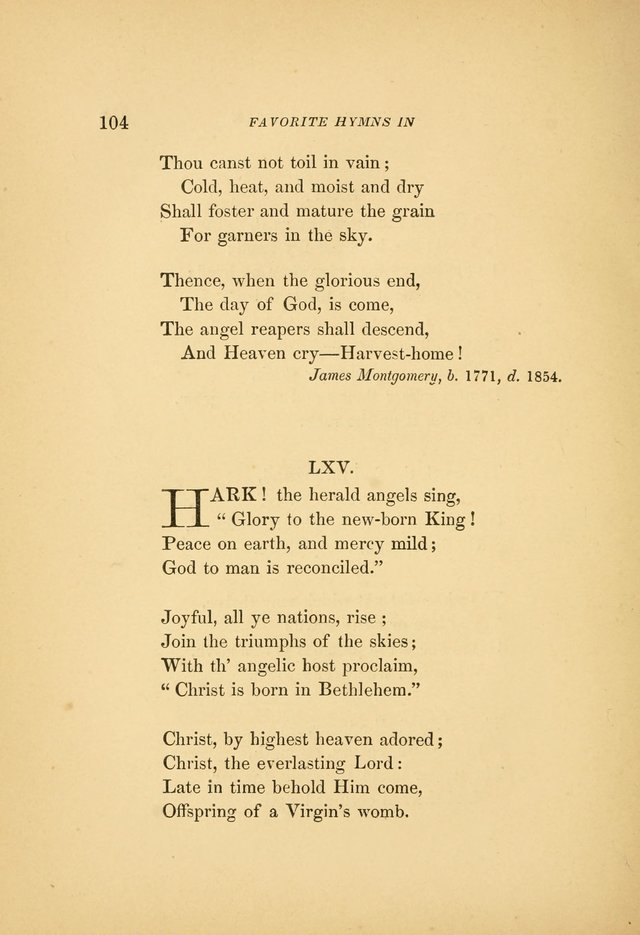 Favorite Hymns: in their original form page 104