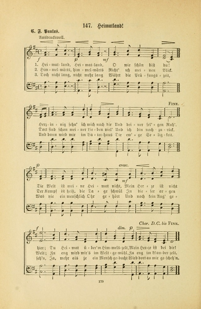 Frohe Lieder und Brüder-Harfe: eine Sammlung von Liedern für Sonntagschulen und Jugendvereine (Spezialle Aufl.) page 170