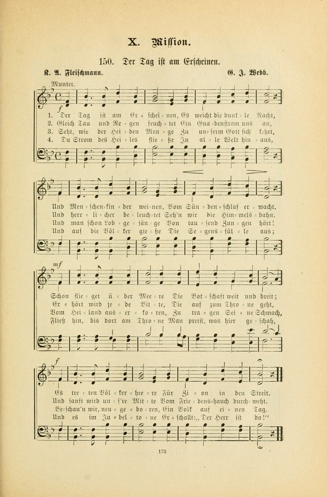 Frohe Lieder und Brüder-Harfe: eine Sammlung von Liedern für Sonntagschulen und Jugendvereine (Spezialle Aufl.) page 173